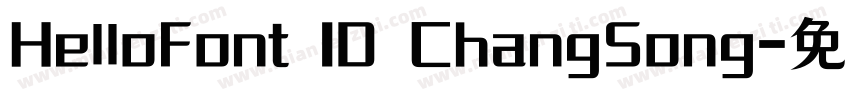HelloFont ID ChangSong字体转换